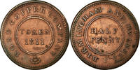 Great Britain Halfpenny Token Coin, Rose Copper Company, Birmingham -