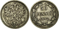 Finland 50 Penniä Coin, Nicholas II, Silver, KM:2.2 -