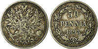 Finland 50 Penniä Coin, Nicholas II, Silver, KM:2.2 -