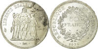 France 50 Francs Coin, Hercule, Hybrid issue, Silver -