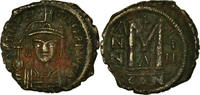Follis Coin, Maurice Tiberius, Constantinople, Copper -