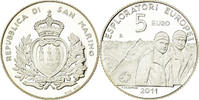 San Marino 5 Euro European Discoveries, Silver, KM:501 -