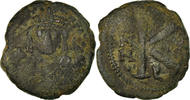 Half Follis Coin, Maurice Tiberius, Antioch, Bronze -