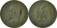 France 10 Centimes Coin, Napoleon III, Napoléon III, Paris -