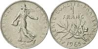 France Franc Coin, Semeuse, Paris, Nickel, KM:925.1 -