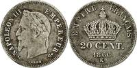 France 20 Centimes Coin, Napoleon III, Napoléon III, Bordeaux -