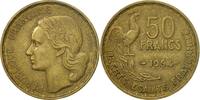 France 50 Francs Coin, Guiraud, Paris, Aluminum-Bronze -