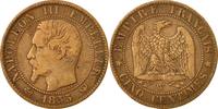 France 5 Centimes Coin, Napoleon III, Napoléon III, Lille -