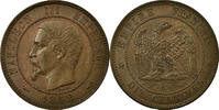 France 10 Centimes Coin, Napoleon III, Napoléon III, Paris -
