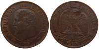 France 5 Centimes Coin, Napoleon III, Napoléon III, Paris -