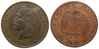 France 5 Centimes Coin, Napoleon III, Napoléon III, Paris -