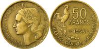 France 50 Francs Coin, Guiraud, Paris, Aluminum-Bronze -