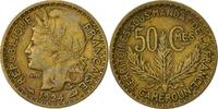 Cameroon 50 Centimes Paris, Aluminum-Bronze, KM:1 -