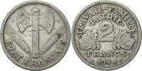 France 2 Francs Coin, Bazor, Beaumont - Le Roger, Aluminum -