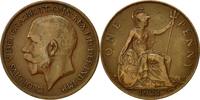 Great Britain Penny Coin, George V, Bronze, KM:810 -