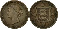 Jersey 1/26 Shilling Coin, Victoria, Bronze, KM:4 -