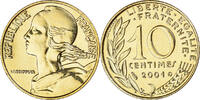France 10 Centimes Coin, Marianne, Paris, BU -
