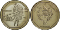 Guatemala 50 Quetzales Coin, Tower, Copper-nickel, KM:3f.2 -