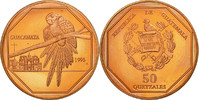 Guatemala 50 Quetzales Coin, Tower, Copper, KM:3e.1 -