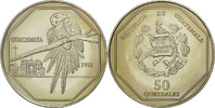 Guatemala 50 Quetzales Coin, Tower, Copper-nickel, KM:3f.1 -