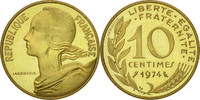 France 10 Centimes Coin, Paris, Aluminum-Bronze, KM:P491 -