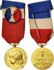 France Medal Médaille d'honneur du travail, Very Good Quality, Gilt -