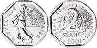 France 2 Francs Coin, Semeuse, Paris, BU, Nickel, KM:942.2 -
