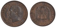 France 5 Centimes Coin, Napoleon III, Napoléon III, Paris -