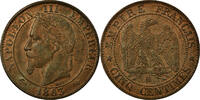 France 5 Centimes Coin, Napoleon III, Napoléon III, Strasbourg -
