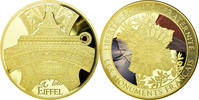 France Medal Les Monuments Français, La Tour Eiffel, Copper -