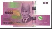 Comoros 5000 Francs Banknote, KM:18 -
