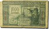 Germany 1000 Mark Banknote, 1918-04-04, KM:R134b -