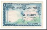 French Indochina 1 Piastre = 1 Riel 1954 Banknote, FRENCH INDO-CHINA, KM:94 VF(20-25)