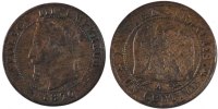 France Centime Coin, Napoleon III, Napoléon III, Paris -