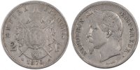 France 2 Francs Coin, Napoleon III, Napoléon III, Paris -