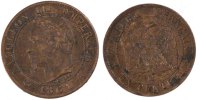 France Centime Coin, Napoleon III, Napoléon III, Strasbourg -