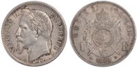 France Franc Coin, Napoleon III, Napoléon III, Paris -