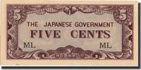 MALAYA 5 Cents Banknote, Undated (1942), Undated, KM:M2a -