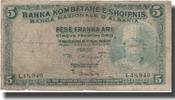 Albania 5 Franka Ari Banknote, UNDATED (1924), KM:2b -
