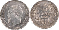 France 20 Centimes Coin, Napoleon III, Napoléon III, Paris -