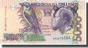 Saint Thomas and Prince 5000 Dobras Banknote, 1996-10-22, KM:65b -