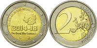 Belgium 2 Euro The Great War Centenary, Bi-Metallic -