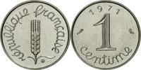 France Centime Coin, Épi, Paris, Stainless Steel, KM:928 -