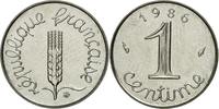France Centime Coin, Épi, Paris, Stainless Steel, KM:928 -
