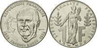 France Franc Coin, Jacques Rueff, Paris, Nickel, KM:1160 -