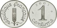 France Centime Coin, Épi, Paris, Stainless Steel, KM:928 -
