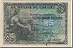 Spain 25 Pesetas Banknote, 1906-09-24, KM:57a -