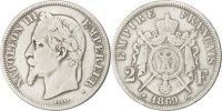 France 2 Francs Coin, Napoleon III, Napoléon III, Paris -