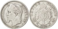 France 2 Francs Coin, Napoleon III, Napoléon III, Paris -