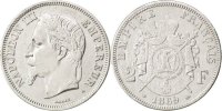 France 2 Francs Coin, Napoleon III, Napoléon III, Paris -